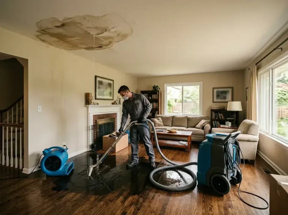 attic-pipe-burst-ceiling-drip-008 — frequently asked questions, Water Damage Restoration & Carpet Care in White Oak, MD